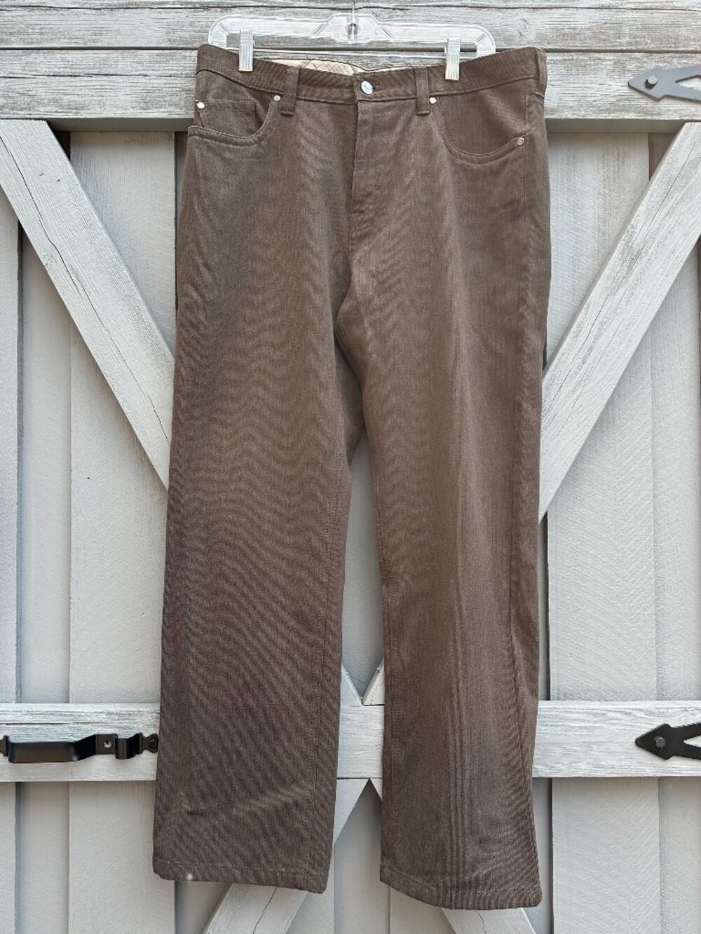 Kenneth Cole New York Men's Brown 5 Pocket Casual Pants Size 36 Straight Leg